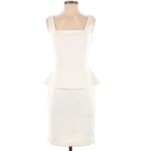 White Peplum Dress by ECI Size 8